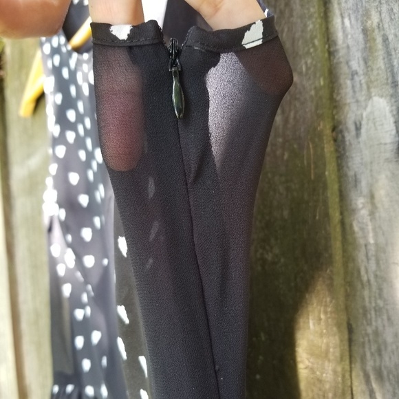 BCBGeneration Fit & Flare Black Dress w/ POCKETS - Picture 7 of 8